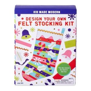 BRAND NEW sealed design your own felt Christmas stocking kit (art / toy)